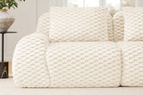 LAURENT 82" Loveseat with 1 Ottoman
