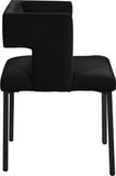 Caleb Contemporary Dining Chairs Set of 2 - Luxurious Velvet Comfort with Stylish Iron Legs