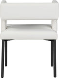 Caleb Contemporary Dining Chair Set of 2 - Luxurious Design with Unique Square Back & Stylish Legs