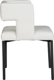 Caleb Contemporary Dining Chair Set of 2 - Luxurious Design with Unique Square Back & Stylish Legs
