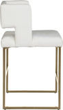 Caleb Contemporary Counter Stool Set of 2 - Luxurious Design with Stylish Square Back and Legs