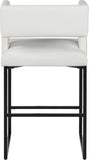Caleb Contemporary Counter Stool Set of 2 - Luxurious Design with Stylish Square Back and Legs