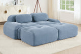 MIA 82'' Loveseat with 2 Ottomans