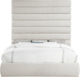 Adam - Linen Fabric Bed With 89" Headboard