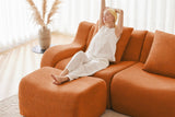 ROMA 82.7" Loveseat with 1 Ottoman