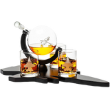 Fighter Jet Wine & Whiskey Decanter Set