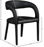 Sylvester Contemporary Dining Chair with Rounded Back for Ultimate Comfort and Stylish Décor