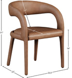 Sylvester Contemporary Dining Chair with Rounded Back for Ultimate Comfort and Stylish Décor
