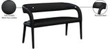 Sylvester Contemporary Upholstered Bench with Rounded Back for Stylish Dining and Comfort Support