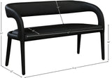 Sylvester Contemporary Upholstered Bench with Rounded Back for Stylish Dining and Comfort Support