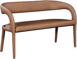 Sylvester Contemporary Upholstered Bench with Rounded Back for Stylish Dining and Comfort Support