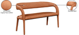 Sylvester Contemporary Upholstered Bench with Rounded Back for Stylish Dining and Comfort Support