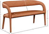 Sylvester Contemporary Upholstered Bench with Rounded Back for Stylish Dining and Comfort Support