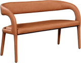 Sylvester Contemporary Upholstered Bench with Rounded Back for Stylish Dining and Comfort Support