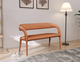 Sylvester Contemporary Upholstered Bench with Rounded Back for Stylish Dining and Comfort Support