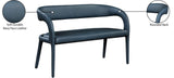 Sylvester Contemporary Upholstered Bench with Rounded Back for Stylish Dining and Comfort Support