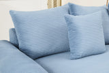 DESEO 155" Sectional Sofa with Ottoman