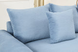 DESEO 117" Sectional Sofa with Ottoman