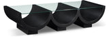 Beverwil Coffee Table: Elegant Art Deco Centerpiece with Glass Top and Geometric Design for Timeless Style