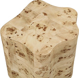 Zaire End Table - Art Deco Elegance with Unique Wood Grain, Perfect for Modern Living Spaces