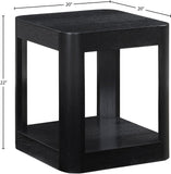 Reeves End Table - Stylish Art Deco Design with Sturdy Oak Veneer, Perfect for Modern Living Spaces