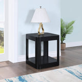 Reeves End Table - Stylish Art Deco Design with Sturdy Oak Veneer, Perfect for Modern Living Spaces