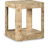 Reeves End Table - Stylish Art Deco Design with Sturdy Oak Veneer, Perfect for Modern Living Spaces
