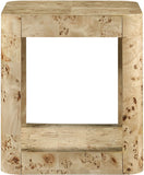 Reeves End Table - Stylish Art Deco Design with Sturdy Oak Veneer, Perfect for Modern Living Spaces