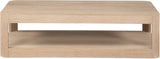 Reeves Coffee Table - Elegant Art Deco Design with Sturdy Solid Wood and MDF Construction for Modern Homes