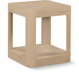 Reeves End Table - Stylish Art Deco Design with Sturdy Oak Veneer, Perfect for Modern Living Spaces