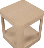 Reeves End Table - Stylish Art Deco Design with Sturdy Oak Veneer, Perfect for Modern Living Spaces