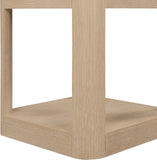 Reeves End Table - Stylish Art Deco Design with Sturdy Oak Veneer, Perfect for Modern Living Spaces