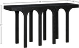 Westfield Console Table - Elegant Art Deco Design in Rich Black Oak Finish, Perfect for Any Space