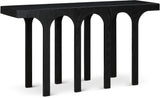 Westfield Console Table - Elegant Art Deco Design in Rich Black Oak Finish, Perfect for Any Space
