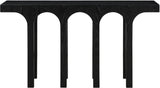 Westfield Console Table - Elegant Art Deco Design in Rich Black Oak Finish, Perfect for Any Space