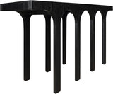 Westfield Console Table - Elegant Art Deco Design in Rich Black Oak Finish, Perfect for Any Space