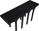 Westfield Console Table - Elegant Art Deco Design in Rich Black Oak Finish, Perfect for Any Space