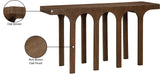 Westfield Console Table - Elegant Art Deco Design in Rich Black Oak Finish, Perfect for Any Space