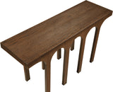 Westfield Console Table - Elegant Art Deco Design in Rich Black Oak Finish, Perfect for Any Space