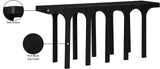 Westfield Console Table - Elegant Art Deco Design in Rich Black Oak Finish, Perfect for Any Space