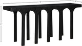 Westfield Console Table - Elegant Art Deco Design in Rich Black Oak Finish, Perfect for Any Space