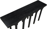Westfield Console Table - Elegant Art Deco Design in Rich Black Oak Finish, Perfect for Any Space