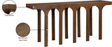 Westfield Console Table - Elegant Art Deco Design in Rich Black Oak Finish, Perfect for Any Space