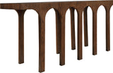 Westfield Console Table - Elegant Art Deco Design in Rich Black Oak Finish, Perfect for Any Space