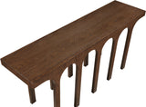 Westfield Console Table - Elegant Art Deco Design in Rich Black Oak Finish, Perfect for Any Space