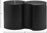 Dimple Black End Table - Stylish Modular Iron Design for Modern Living Rooms and Contemporary Spaces