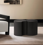Dimple Black End Table - Stylish Modular Iron Design for Modern Living Rooms and Contemporary Spaces