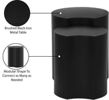 Dimple Black End Table - Stylish Modular Iron Design for Modern Living Rooms and Contemporary Spaces