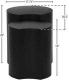 Dimple Black End Table - Stylish Modular Iron Design for Modern Living Rooms and Contemporary Spaces
