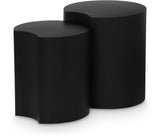 Dimple Black End Table - Stylish Modular Iron Design for Modern Living Rooms and Contemporary Spaces
